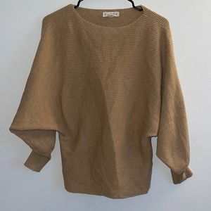 Magnolia Boutique Tan Batwing Sweater